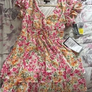 NWT City Studio White Floral Dress
